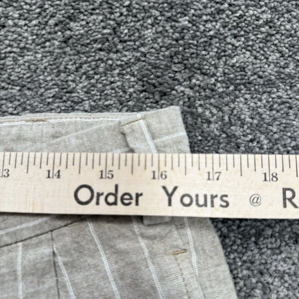 Mens 33 Bills Khakis M2P-DSBL Pants Pleated Derby Stripes Linen Cotton Striped